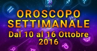 oroscopo settimanale 10-16 ottobre 2016