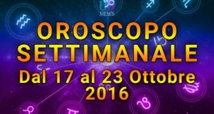 oroscopo settimanale 17-23 ottobre 2016