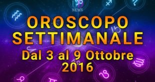 oroscopo settimanale 3-9 ottobre 2016