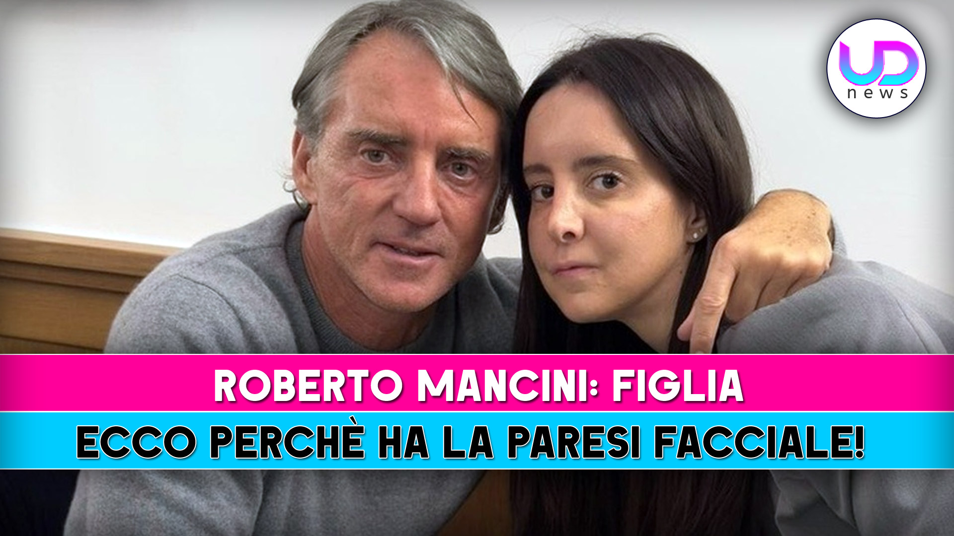 roberto mancini figlia perch232 ha la paresi facciale